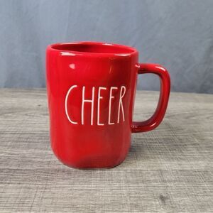 Rae Dunn Artisan Collection Farmhouse Red Cheer Christmas Mug‎